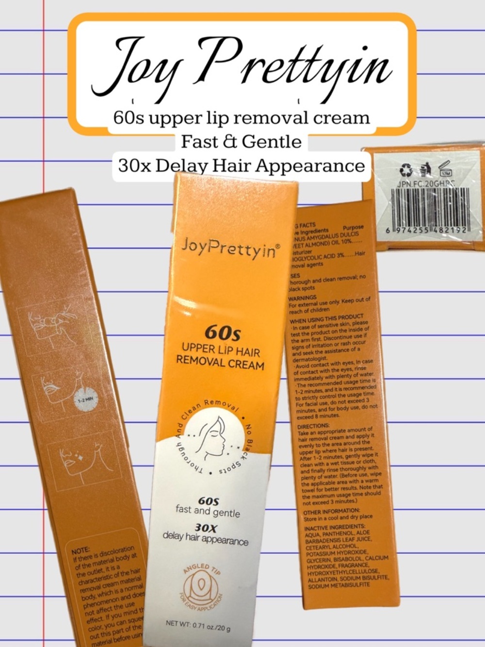JoyPrettyin 60s Upper Lip Hair Removal